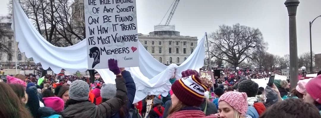 2017 Women's March at St. Paul, Minnesota capitol